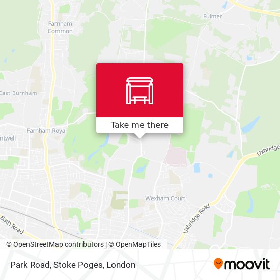 Park Road, Stoke Poges map
