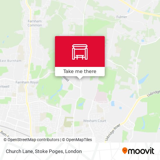 Church Lane, Stoke Poges map