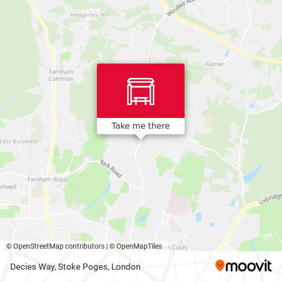 Decies Way, Stoke Poges map