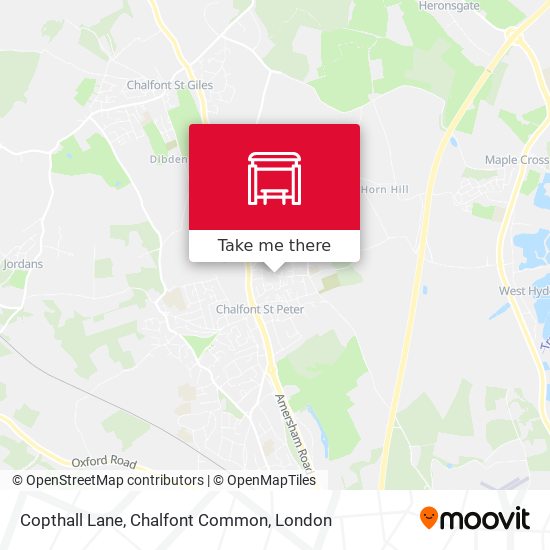 Copthall Lane, Chalfont Common map