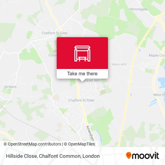 Hillside Close, Chalfont Common map