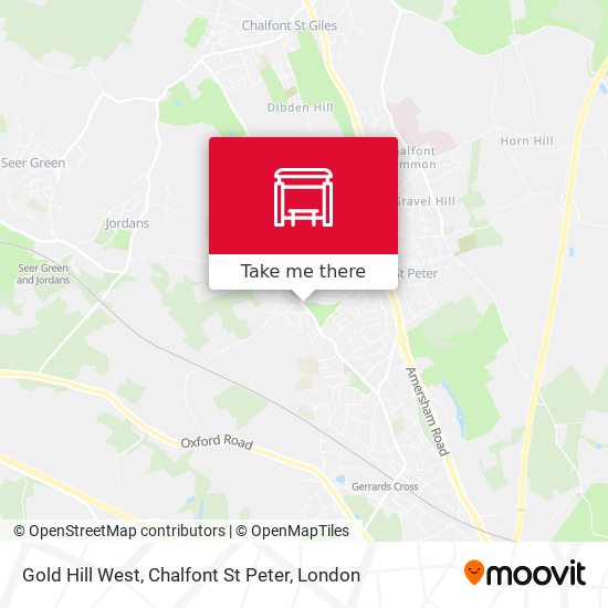 Gold Hill West, Chalfont St Peter map