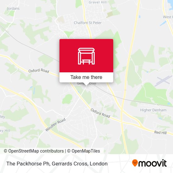The Packhorse Ph, Gerrards Cross map