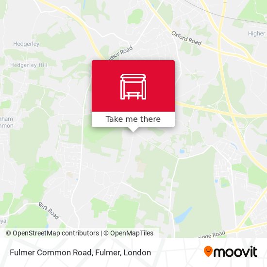 Fulmer Common Road, Fulmer map