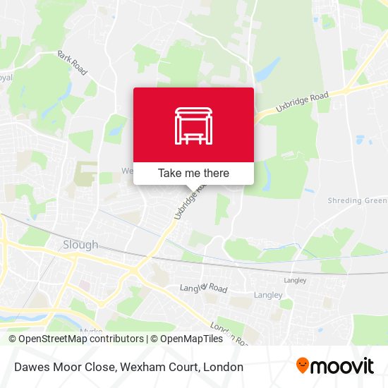 Dawes Moor Close, Wexham Court map