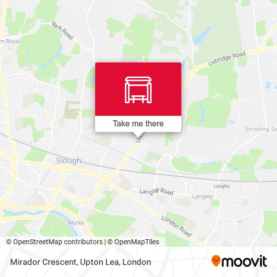 Mirador Crescent, Upton Lea map