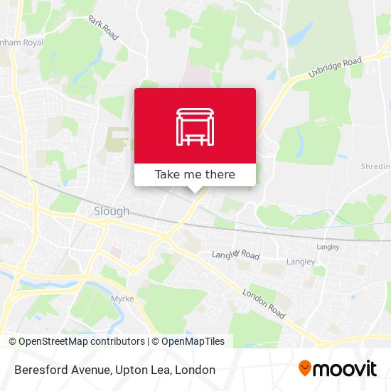 Beresford Avenue, Upton Lea map