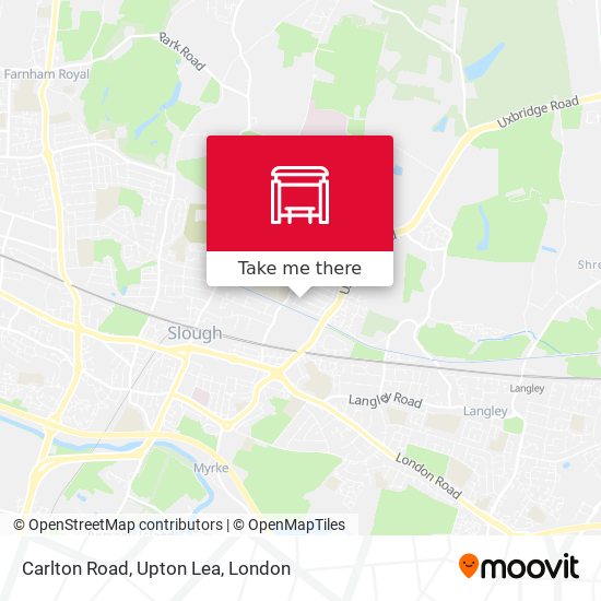 Carlton Road, Upton Lea map