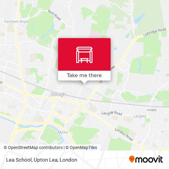 Lea School, Upton Lea map