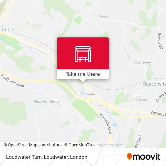 Loudwater Turn, Loudwater map