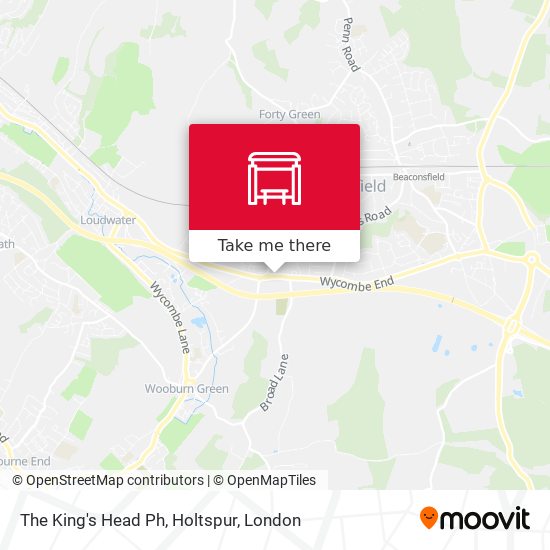 The King's Head Ph, Holtspur map
