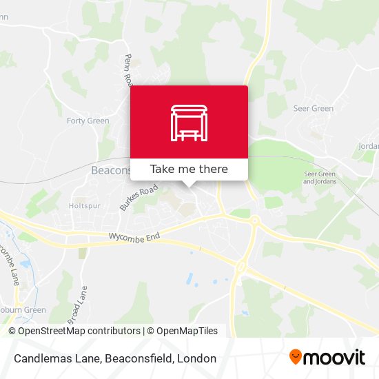 Candlemas Lane, Beaconsfield map