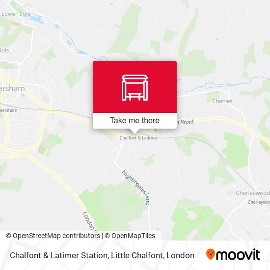 Chalfont & Latimer Station, Little Chalfont map