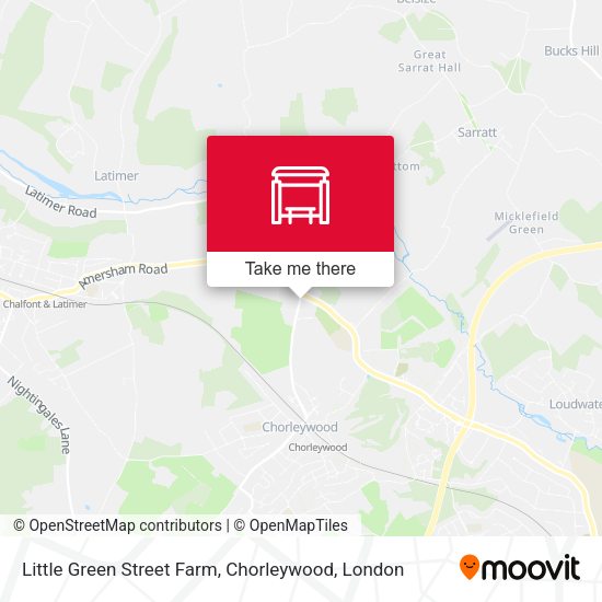 Little Green Street Farm, Chorleywood map