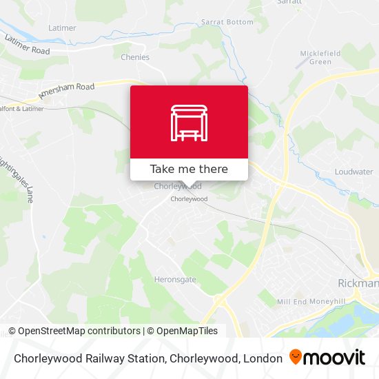 Chorleywood Railway Station, Chorleywood map