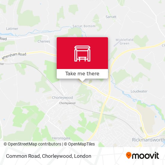 Common Road, Chorleywood map