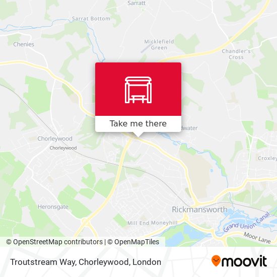 Troutstream Way, Chorleywood map