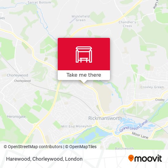 Harewood, Chorleywood map