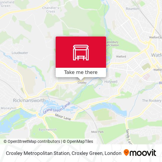 Croxley Metropolitan Station, Croxley Green map