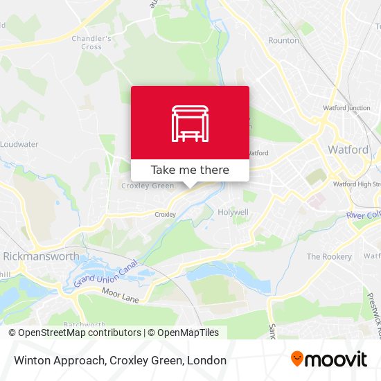 Winton Approach, Croxley Green map