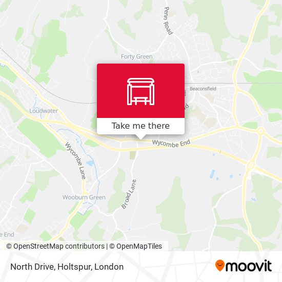 North Drive, Holtspur map