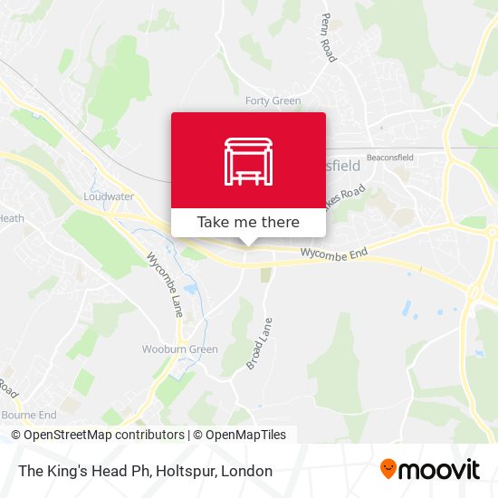 The King's Head Ph, Holtspur map