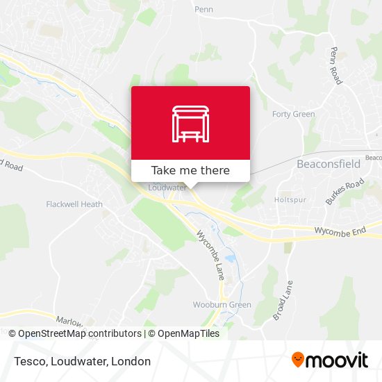 Tesco, Loudwater map