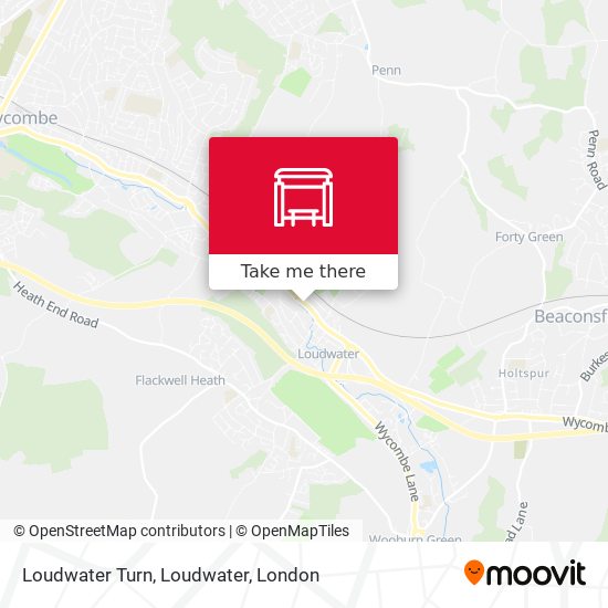 Loudwater Turn, Loudwater map