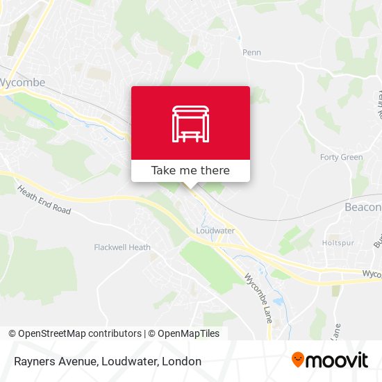 Rayners Avenue, Loudwater map