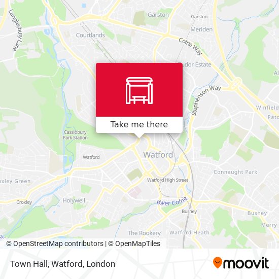Town Hall, Watford map