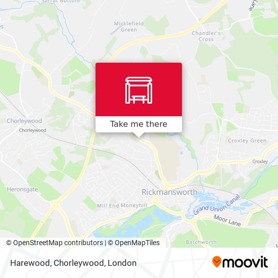 Harewood, Chorleywood map