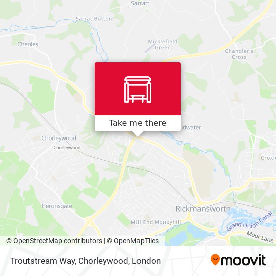 Troutstream Way, Chorleywood map