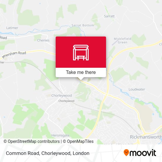 Common Road, Chorleywood stop Routes, Schedules, and Fares