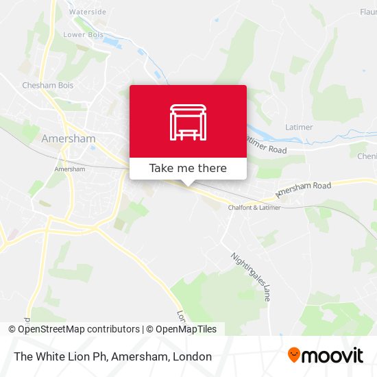 The White Lion Ph, Amersham map