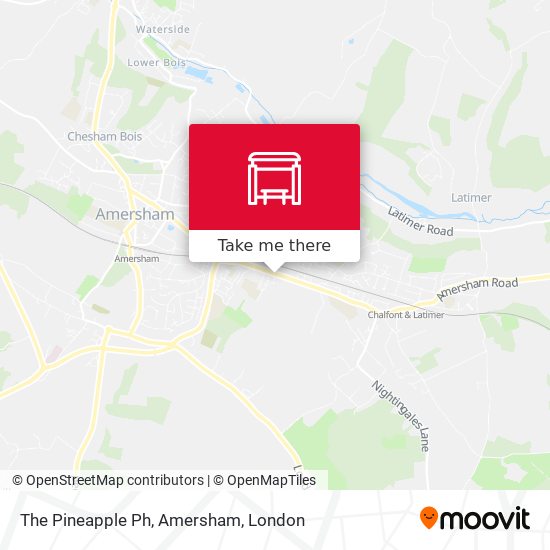 The Pineapple Ph, Amersham map
