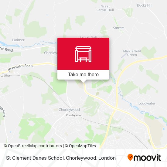 St Clement Danes School, Chorleywood map