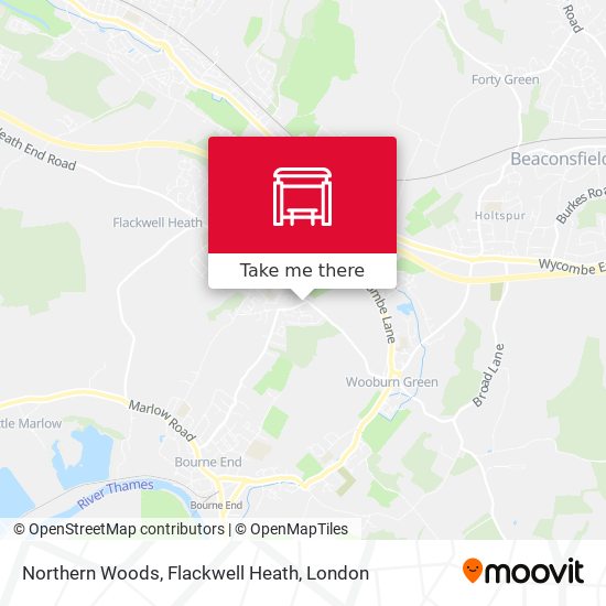 Northern Woods, Flackwell Heath map