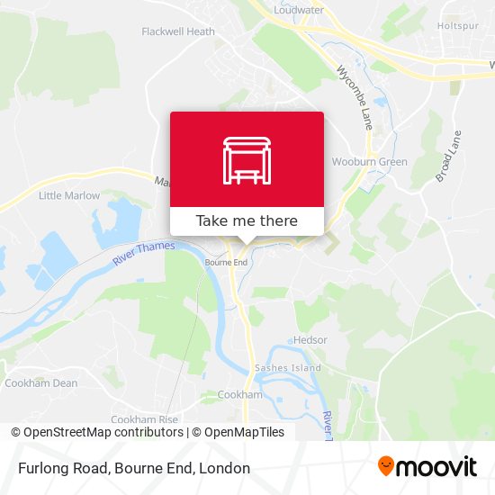 Furlong Road, Bourne End map