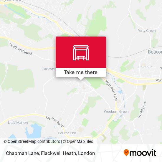Chapman Lane, Flackwell Heath map