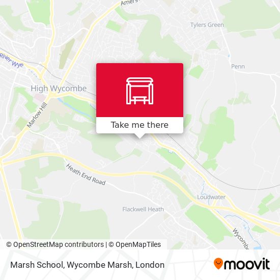 Marsh School, Wycombe Marsh map