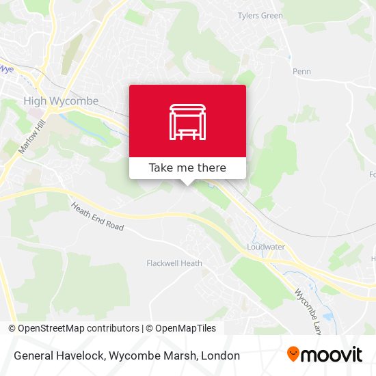 General Havelock, Wycombe Marsh map