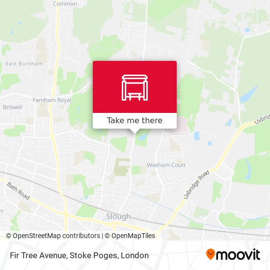 Fir Tree Avenue, Stoke Poges map