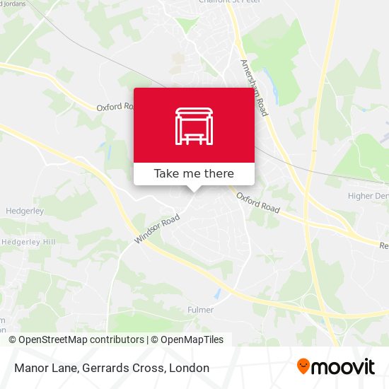 Manor Lane, Gerrards Cross map