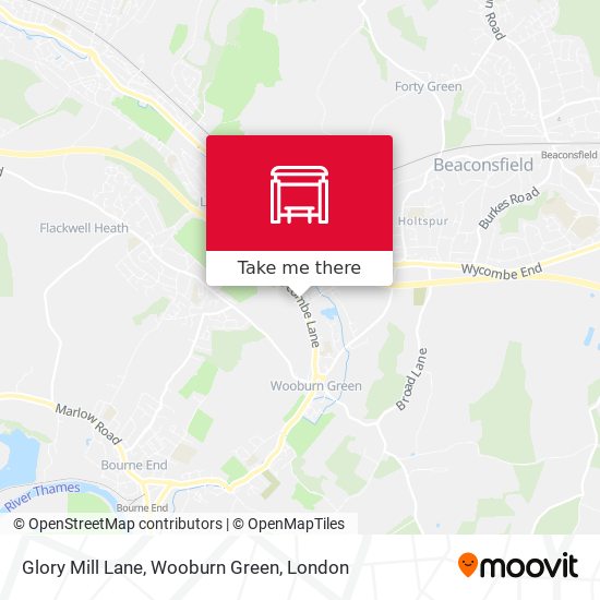 Glory Mill Lane, Wooburn Green map