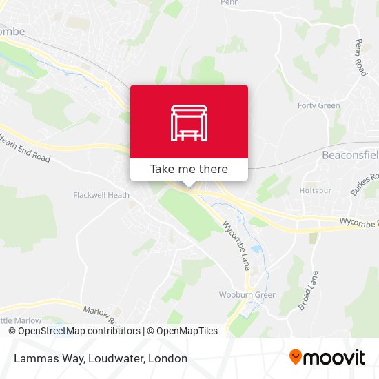 Lammas Way, Loudwater map