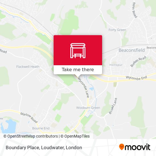 Boundary Place, Loudwater map