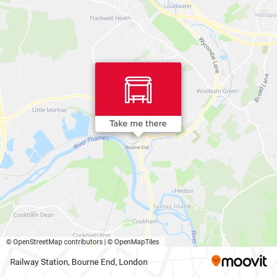 Railway Station, Bourne End map