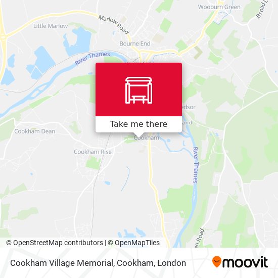 Cookham Village Memorial, Cookham map