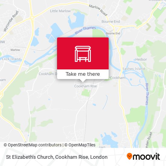 St Elizabeth's Church, Cookham Rise map