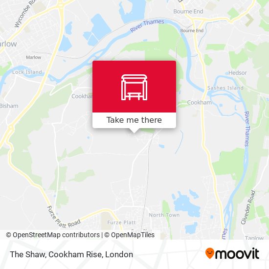 The Shaw, Cookham Rise map